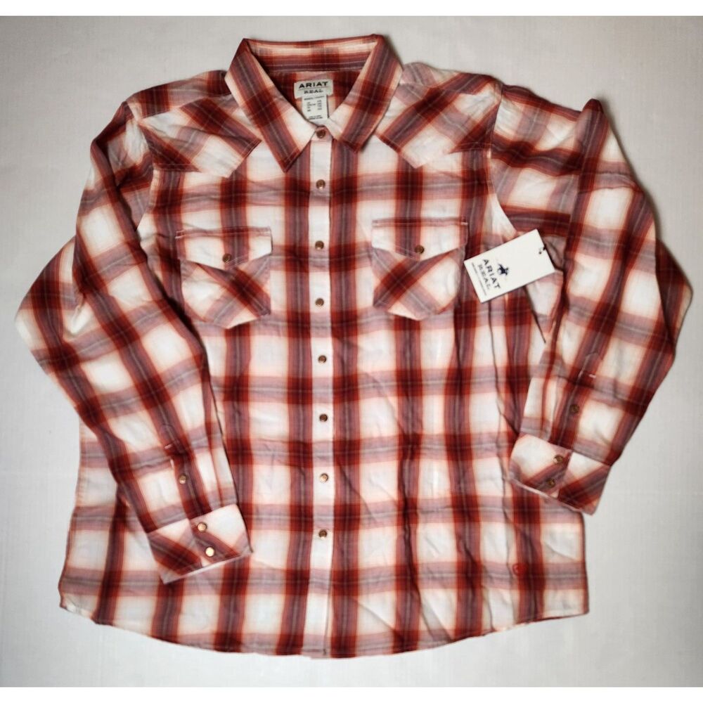 Ariat Tulsa Snap Long Sleeve Shirt Women's XXL Plaid